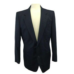 Thomas Suit Jacket Blazer Sports Coat Mens 100% Pure Wool 42L Blue Pinstripe 6 P